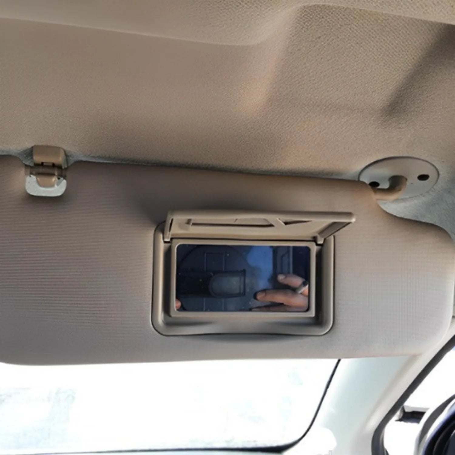 Pare-soleil Conducteur Gauche Gris Pour Véhicules 2014-2019 - Protection Anti-éblouissement, Avec Miroir De Courtoisie